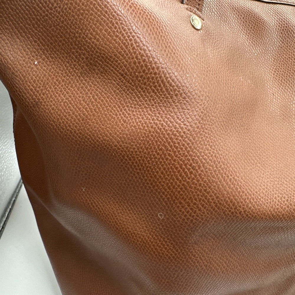 Coach Brown Saffiano Leather Large Double Handle Zip Travel Tote Bag Purse 12x19 - Picture 6 of 12
